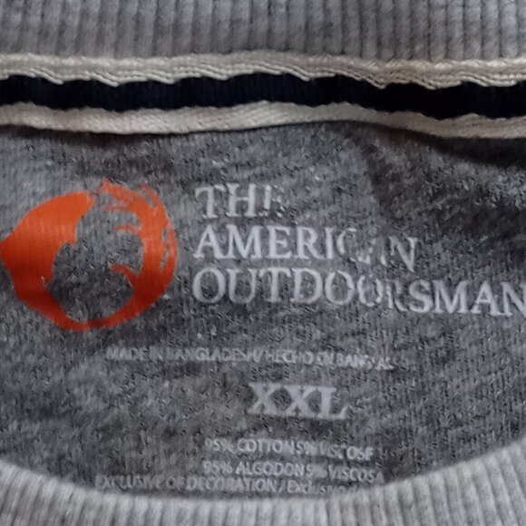 American Outdoorsman Men’s Gray Waffle-Knit Thermal Shirt — Long Sleeve, 2XL - Picture 4 of 6